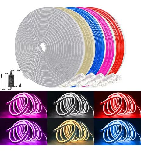 Tira Led Neon Manguera Aitech 5 Metros con Fuente